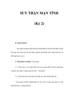 SUY THẬN MẠN TÍNH (Kỳ 2) potx