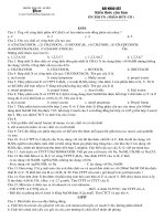 Ôn thi Tốt nghiệp Hữu cơ (theo chương)