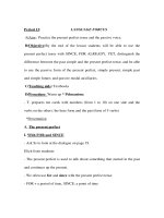 Giáo án Anh văn lớp 9 - Period 13: LANGUAGE FORCUS pptx