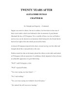 LUYỆN ĐỌC TIẾNG ANH QUA CÁC TÁC PHẨM VĂN HỌC –TWENTY YEARS AFTER ALEXANDRE DUMAS CHAPTER 84 docx