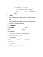 Giáo án Anh văn lớp 11 - Unit 3 - Period 24 pptx