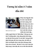 Tương lai nằm ở 3 năm đầu đời docx