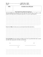 Kiểm tra Vật lý 9 một tiết Kỳ II