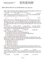 Đề thi thử đại học năm 2010