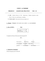 Giáo án Anh văn lớp 6 - UNIT 3 : AT HOME PREIOD 18 - LESSON 6 GR. PRACTICE P.40 - 43 pptx