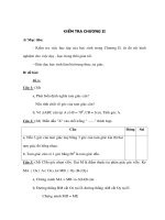 Hình học 11 - KIỂM TRA CHƯƠNG II pptx