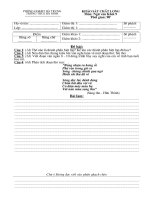 Đề khảo sát văn  9 kì II