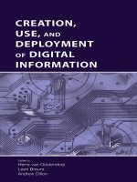 creation use and deployment of digital information