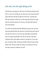 Lời nói, cử chỉ: giữ đúng vị trí ppsx