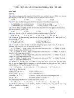 TUYỂN CHỌN HÓA VÔ CƠ TRONG ĐỀ THI ĐẠI HỌC doc