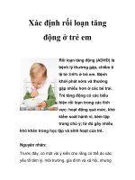 Xác định rối loạn tăng động ở trẻ em docx