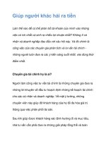 Giúp người khác hái ra tiền ppt