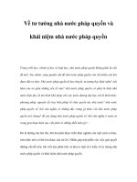 về tư tưởng nhà nước pháp quyền và khái niệm nhà nước pháp quyền