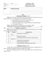 Ktra 1 tiết ( Sử 7 - Học kì 2)