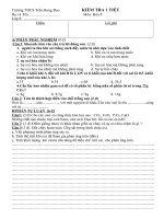 kiểm tra 1 tiêt hoa  8  2010