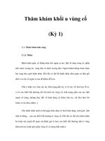 Thăm khám khối u vùng cổ (Kỳ 1) pdf