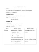 Anh văn lớp 7 - Unit two: B/ My birthday(B6+ B7) potx