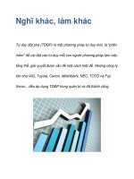 Nghĩ khác, làm khác Tư duy đột phá ppsx