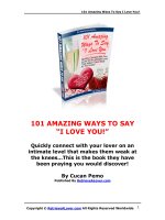 101 Amazing Ways To Say I Love You! ppsx
