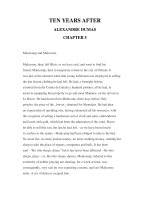 LUYỆN ĐỌC TIẾNG ANH QUA CÁC TÁC PHẨM VĂN HỌC –TEN YEARS AFTER ALEXANDRE DUMAS CHAPTER 5 ppt