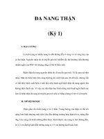 ĐA NANG THẬN (Kỳ 1) docx