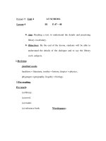 Giáo án Anh văn lớp 6 - Period 23 - Unit 4 - Lesson 4 pot