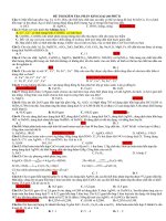 đề thi ĐH vô cơ