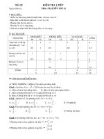 TIẾT 59. KIỂM TRA ĐẠI SỐ 9 ( CHƯƠNG IV)