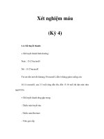 Xét nghiệm máu (Kỳ 4) docx