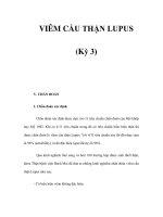 VIÊM CẦU THẬN LUPUS (Kỳ 3) potx