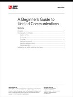 An Introduction to Uniﬁed Communications