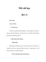 Tiết chế học (Kỳ 1) docx