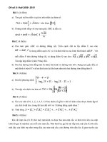 Đề thi HSG 12 Huế 2009- 2010 có đáp án