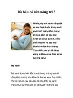 Bà bầu có nên uống trà? ppt