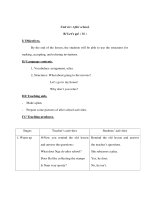 Anh văn lớp 7 - Unit six: After school. B/ Let’s go! ( B1) docx