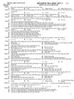 kiểm tra học kỳ II lớp 10 CB
