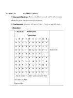 Giáo án Anh văn lớp 8 - UNIT 11 - PERIOD 7O - LESSON 4 : READ docx