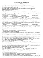 Ôn tập hữu cơ 12( TN và tự luận )