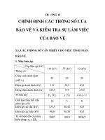 bảo vệ rơle trạm biến áp 110KV, chương 15 doc