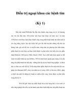 Điều trị ngoại khoa các bệnh tim (Kỳ 1) potx