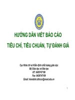 Kiểm định chất lượng giáo dục Bộ Giáo dục và Đào tạo