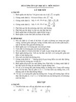 Đề cuong on tap toán 9 học kỳ II