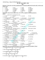 De on vao 10 hay + key