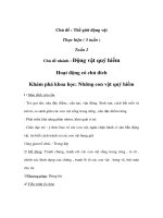 Thế giới động vật - Tuần 2 - Thứ 2 - Khám phá khoa học: Những con vật quý hiếm doc