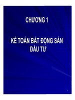 KẾ TOÁN BẤT ĐỘNG SẢN ĐẦU TƯ