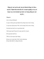 Đăng ký mở tuyến mới vận tải khách bằng ô tô theo tuyến cố định liên tỉnh liền kề ( doanh nghiệp có trụ sở hoặc trụ sở chi nhánh tại tỉnh An Giang đăng ký mở tuyến ) potx