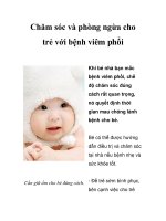 Chăm sóc và phòng ngừa cho trẻ với bệnh viêm phổi pptx