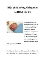 Biện pháp phòng, chống cúm A /H1N1 cho trẻ potx