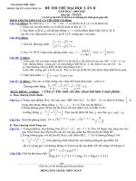 THPTLONG CHAU SA THI THU ĐH LẦN 2