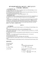 ĐỀ THI HK I VẬT LÝ 8